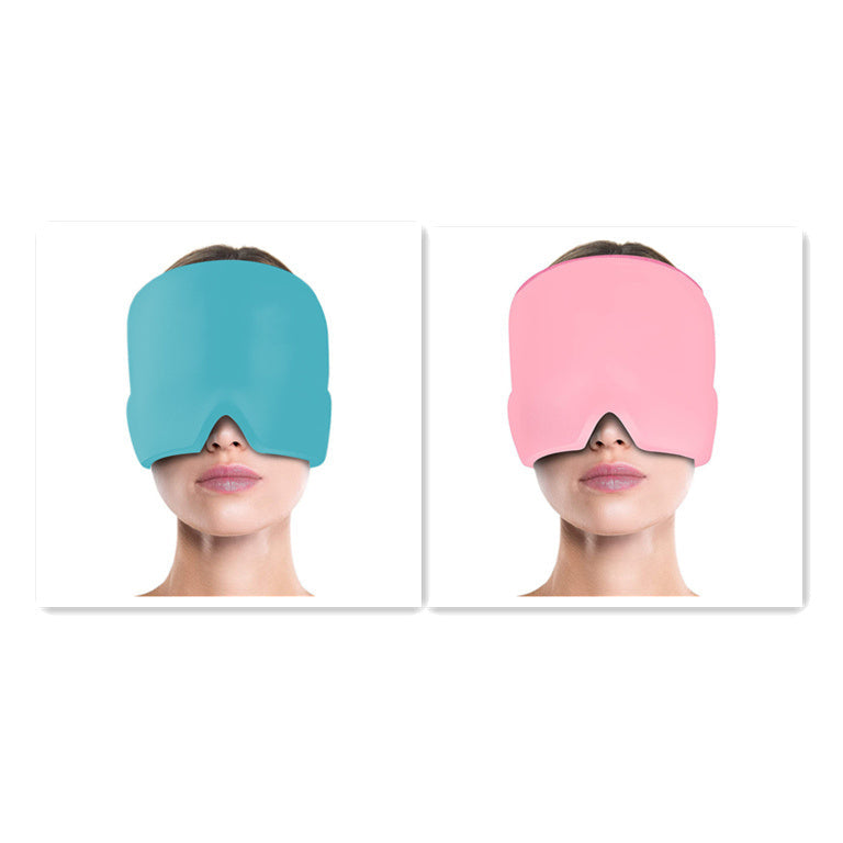 Ice Compress Headache Eye Mask Hat Relief For Migraines, Stress, And Tension Thecoolix