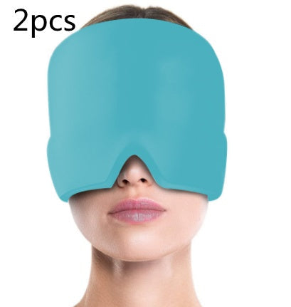 Ice Compress Headache Eye Mask Hat Relief For Migraines, Stress, And Tension Thecoolix