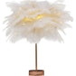 Feather Lamp Nordic Desk Lamp European-Style Bedroom Bedside Feather Table Lamp Night Light Table Lamp Decoration Modern Thecoolix