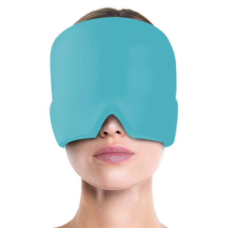 Ice Compress Headache Eye Mask Hat Relief For Migraines, Stress, And Tension Thecoolix