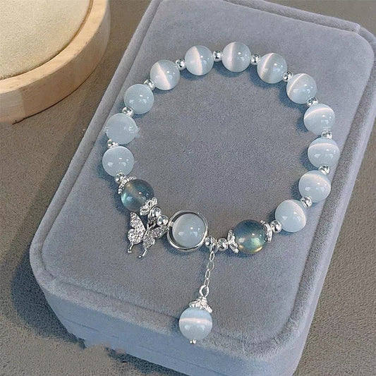 Dreamy Blue Moonstone Crystal Bracelet Thecoolix