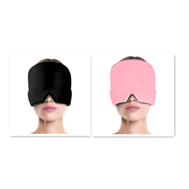 Ice Compress Headache Eye Mask Hat Relief For Migraines, Stress, And Tension Thecoolix