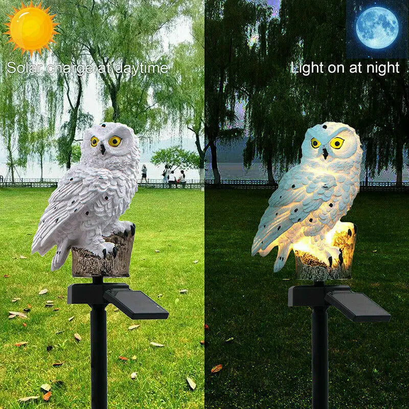 Solar Power LED Owl Parrot Lawn Light Outdoor Waterproof Garden Landscape Lamp - Thecoolix