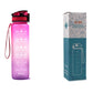 HydroPulse™ 1L Motivational Water Bottle - Leakproof with Time Marker & Bounce Cover - Thecoolix