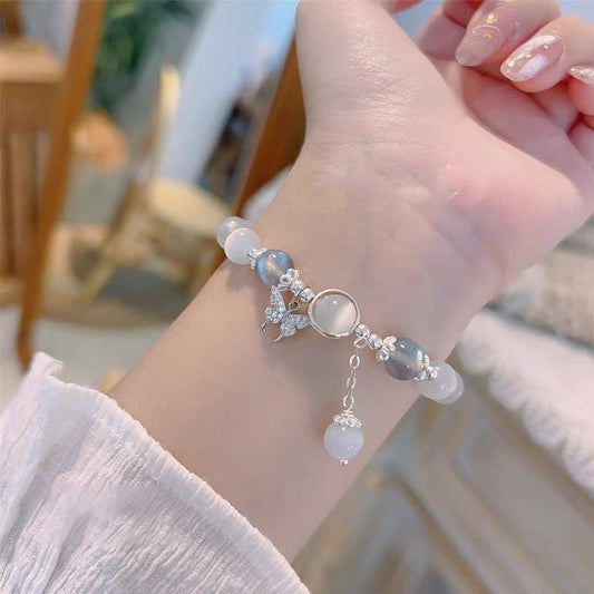 Dreamy Blue Moonstone Crystal Bracelet Thecoolix
