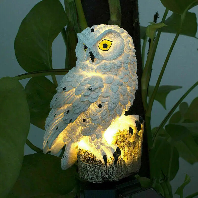 Solar Power LED Owl Parrot Lawn Light Outdoor Waterproof Garden Landscape Lamp - Thecoolix