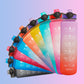 HydroPulse™ 1L Motivational Water Bottle - Leakproof with Time Marker & Bounce Cover - Thecoolix