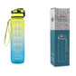 HydroPulse™ 1L Motivational Water Bottle - Leakproof with Time Marker & Bounce Cover - Thecoolix