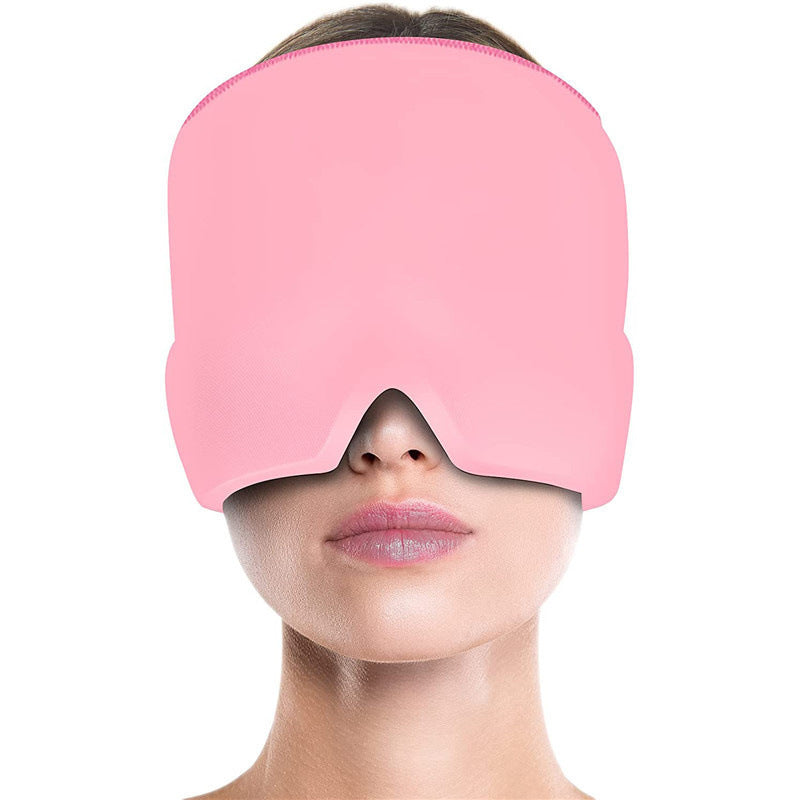 Ice Compress Headache Eye Mask Hat Relief For Migraines, Stress, And Tension Thecoolix