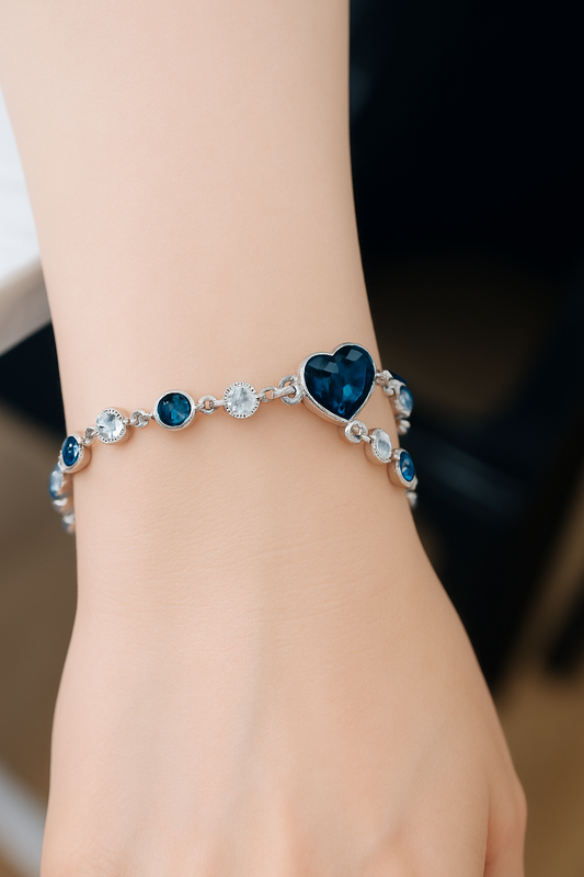 Heart Of The Ocean Crystal Bracelet Jewelry Thecoolix
