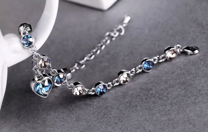 Heart Of The Ocean Crystal Bracelet Jewelry Thecoolix