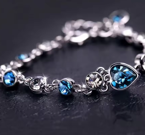 Heart Of The Ocean Crystal Bracelet Jewelry Thecoolix